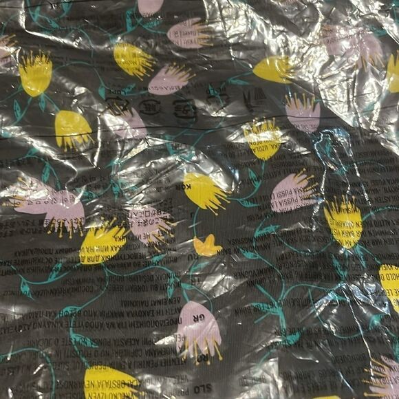 NWT Adidas AOP stretchy tulip print black racing stripes swim suit Medium M - Picture 11 of 14